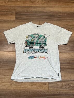 Icecream Men Smoke Tee Shirt Ice Cream Truck Size Large